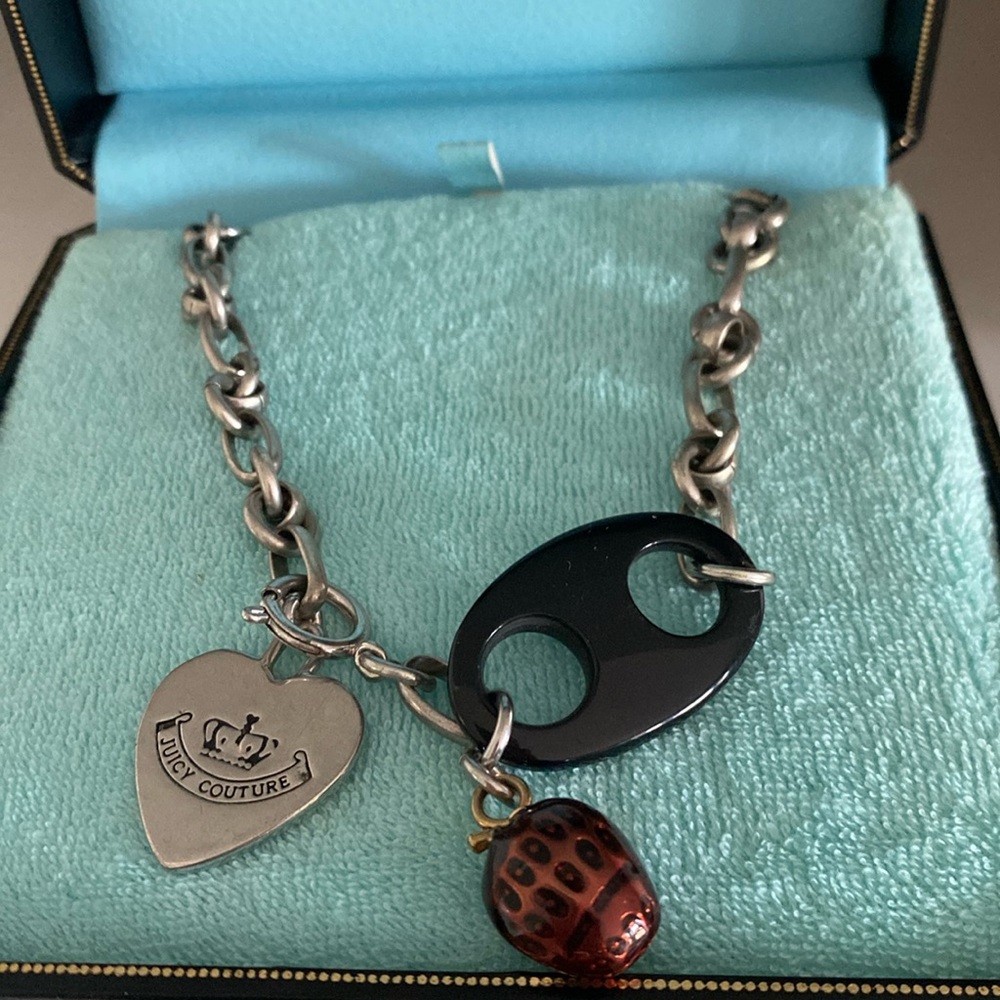 Juicy couture strawberry charm necklace in original box